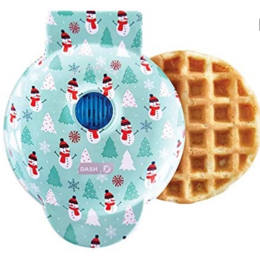 Holiday Snowman/Snowflake/Christmas Tree Mini Waffle Maker (NIB)
